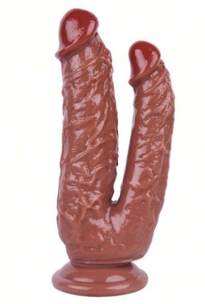 Noctis 19cm Kahverengi iftli Dildo No:76